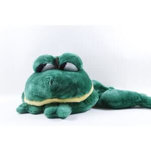 Kamar, Pajama Bag Sleepover Sample, Mouth opens Floppy Frog, Green Yellow